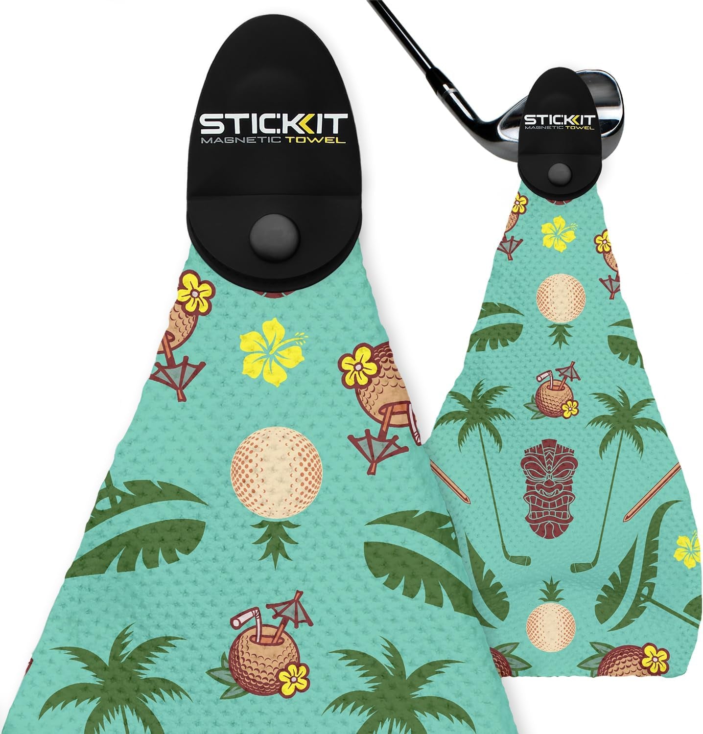 Magnetic Golf Towel | Premium 29" Microfiber with Deep Waffle Pockets | Industrial Strength Magnet for Secure Hold to Golf Carts & Clubs | Ultra-Absorbent, Fast-Drying, Easy-Clean Design