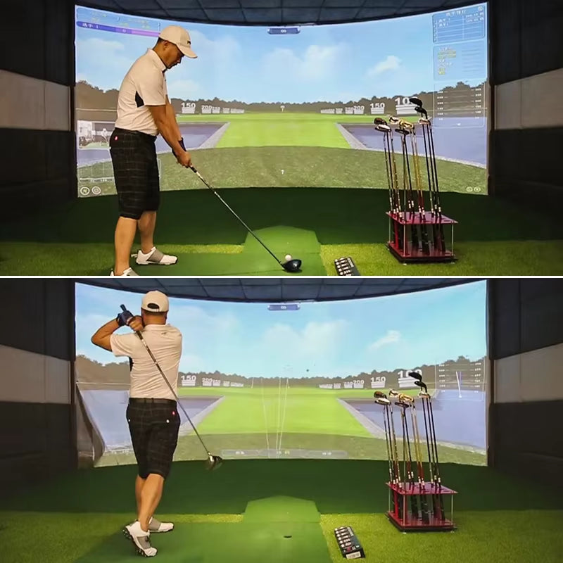 300X300Cm Home Gym Indoor Golf Simulator for Golf Ball Target Training Display Practice Screens Impact Screen Sensor