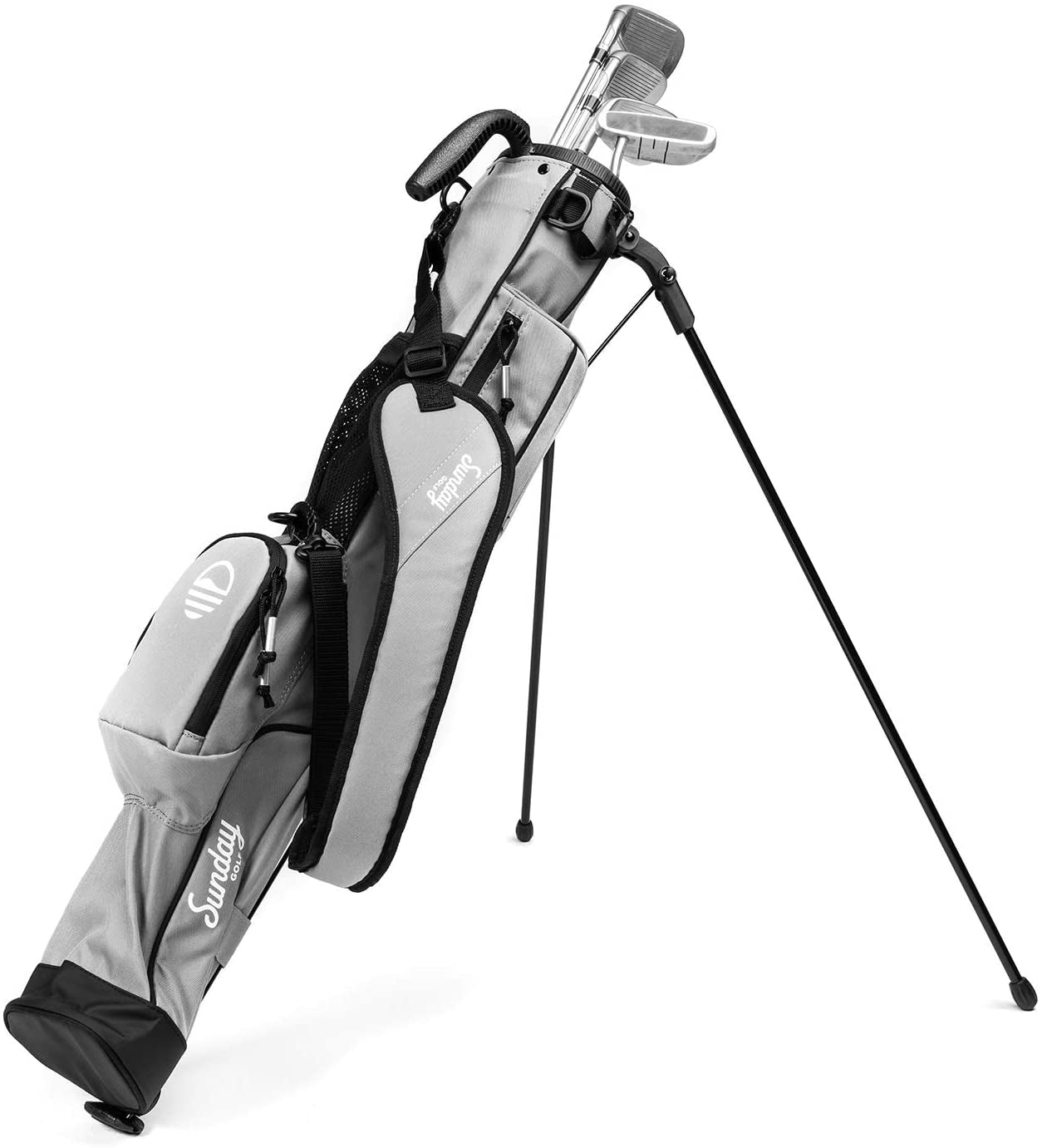 Sunday Golf - Lightweight Sunday Golf Bag with Strap and Stand – Easy to Carry and Durable Pitch N Putt Golf Bag – Golf Stand Bag for the Driving Range, Par 3 and Executive Courses – 31.5 Inches Tall…