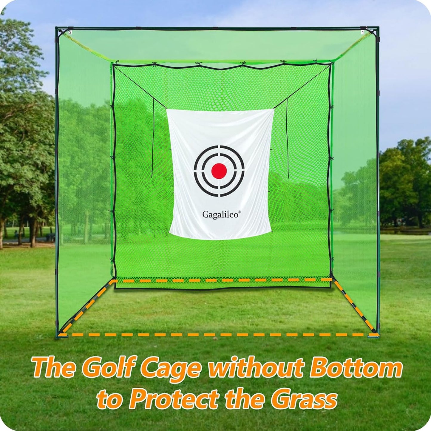 Golf Practice Hitting Nets for Backyard Driving Indoor Use Heavy Duty Practice Golf Driving Nets for Backyard Premium Portable Golf Impact Nets Cages with Frame