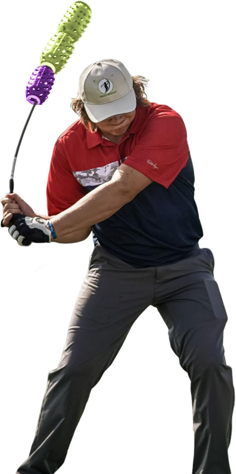 Golf Training Aid and Warm up Equipment, Golf Swing Trainer, Improves Swing Speed & Accuracy, Increase Swing Speed, Wind Resistance, Adjustable Pineapples