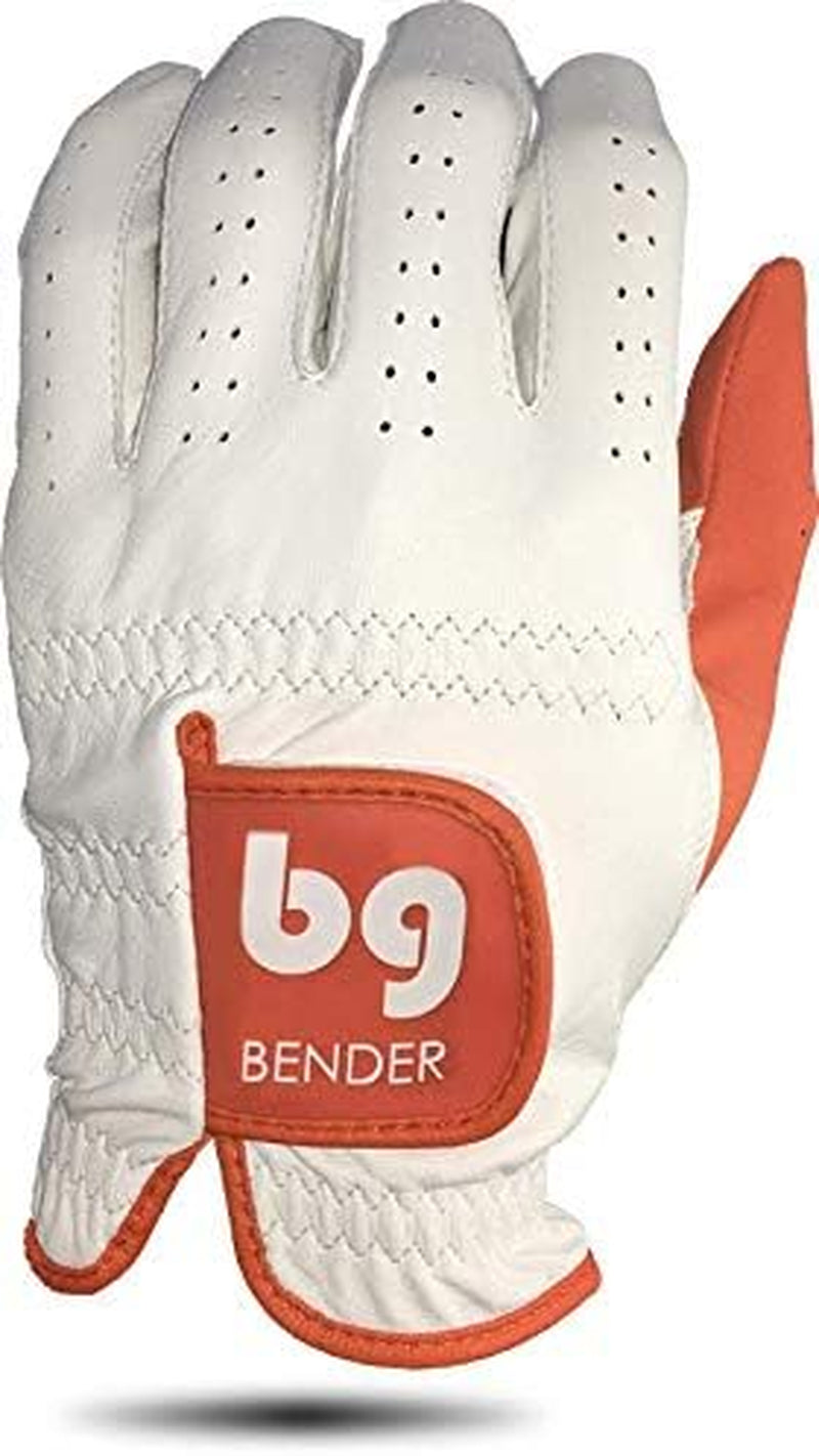 Bender - Mens Golf Glove, Durable Leather Golf Gloves, Unique Golf Gloves