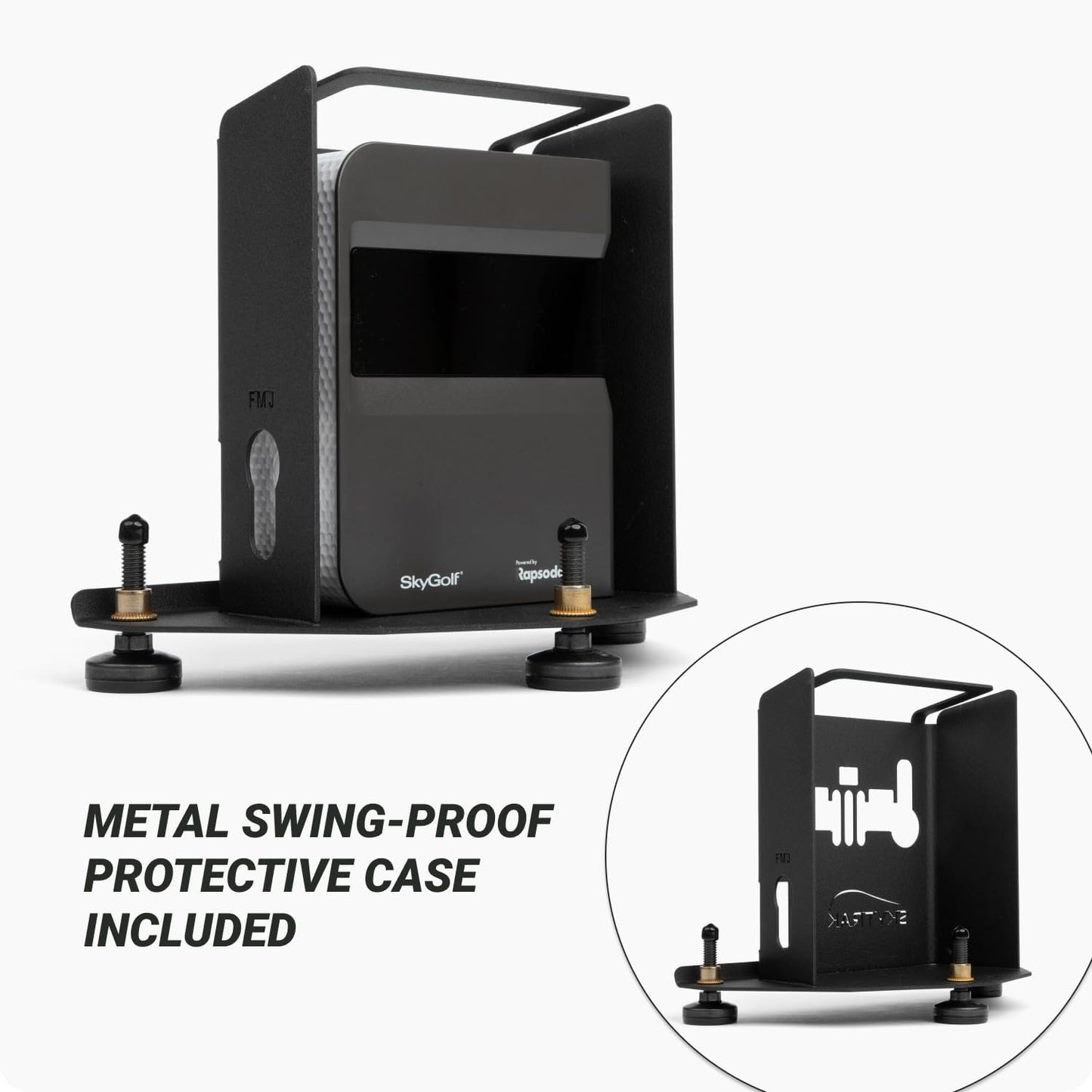 Golf Launch Monitor and Golf Simulator with Metal Protective Case