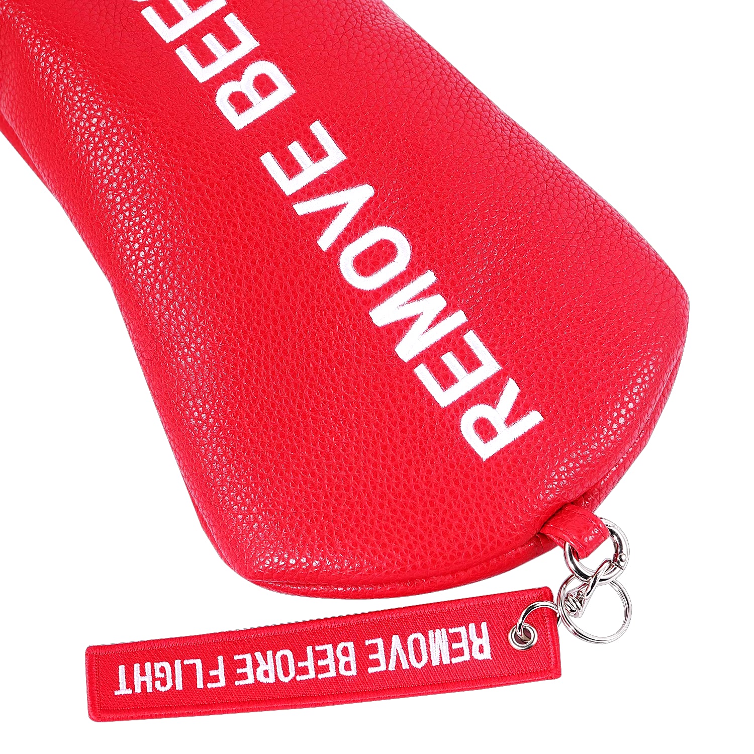 Red Remove before Flight Golf Headcover Golf 460CC Driver Cover Wood Hybrid Mallet Cover