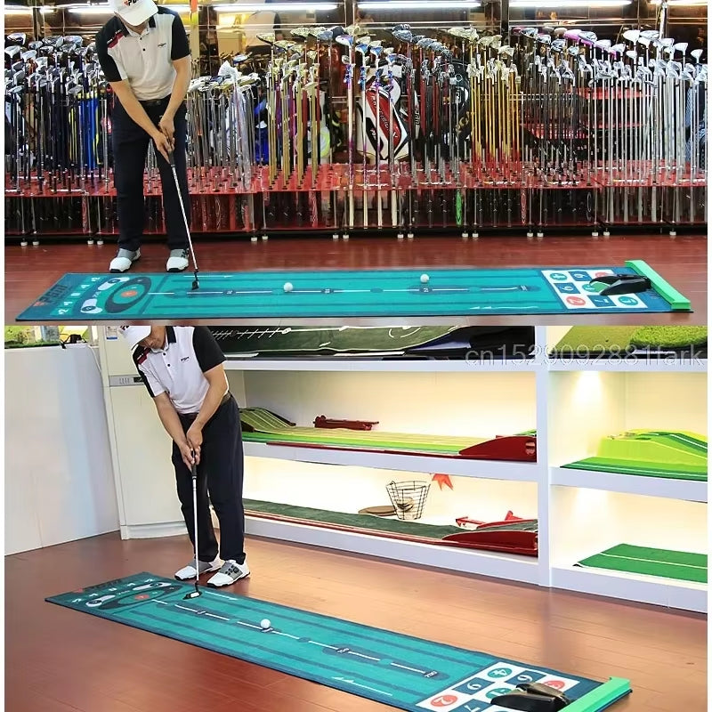 3M Golf Putting Mat Thick Smooth Practice Putting Carpet Rug Practice Set Ball Return Golf Putting Green for Indoor Home Office