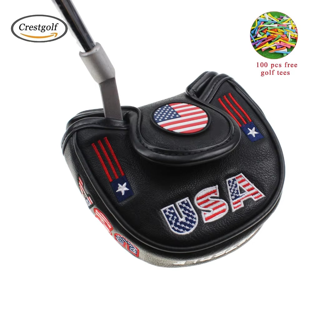 Golf USA America Mallet Putter Cover Headcover for Odyssey with Smart Design and Perfect Quality Head Protector Golf