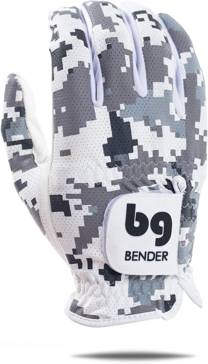 Bender - Mens Golf Glove, Durable Mesh Golf Gloves, Unique Golf Gloves