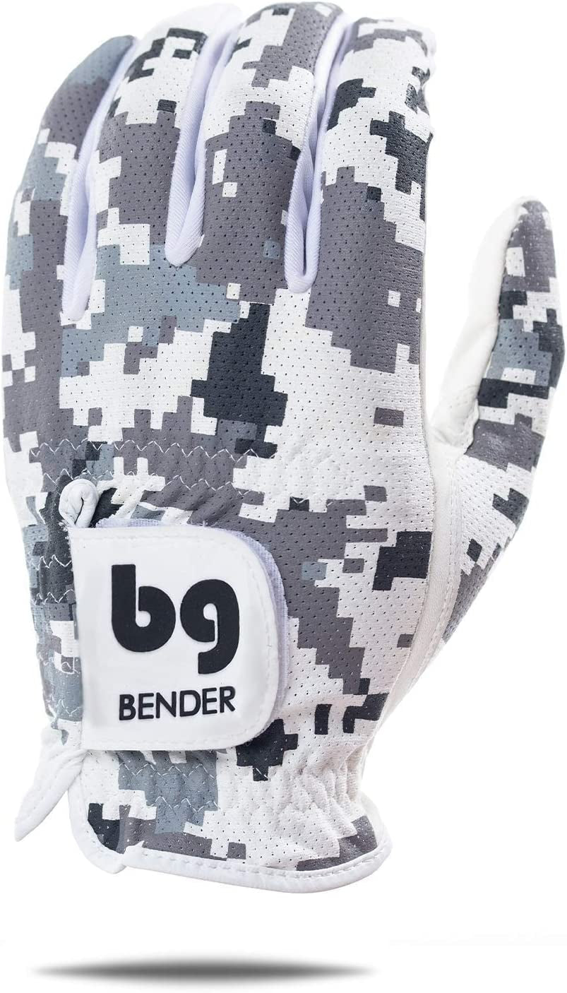 Bender - Mens Golf Glove, Durable Mesh Golf Gloves, Unique Golf Gloves