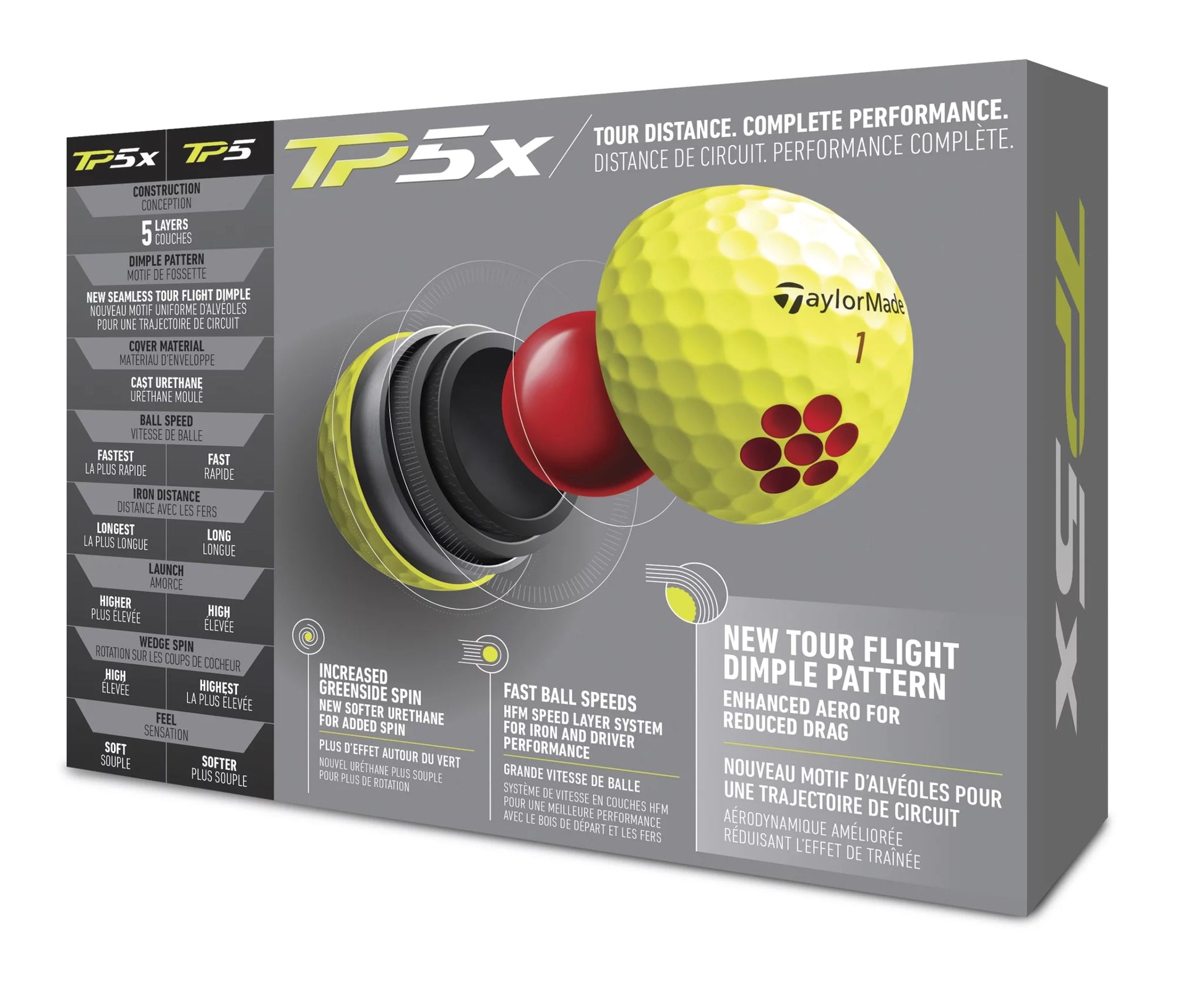 Tp5X Golf Balls Yellow