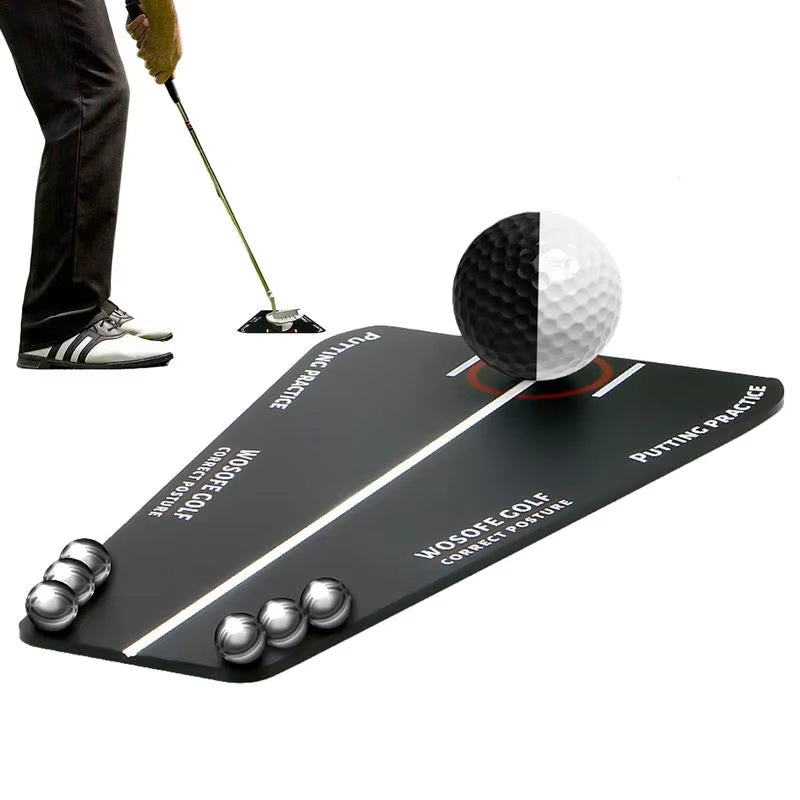 Golf Putting Track Board Golf Putter Green Practice Board Golf Putter Trajectory Balancer for Golf Training Aid Equipments