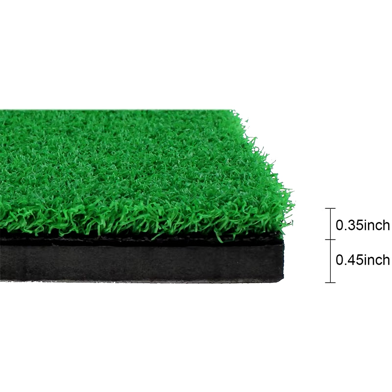 Golf Hitting Mats Indoor/Outdoor SBR Golf Mats for Driving Range Practice Backyard Use Green (Long/Short Grass)