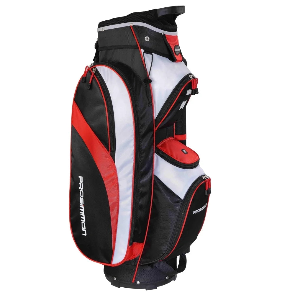 Tour 14 Way Cart Golf Bag Black, Red