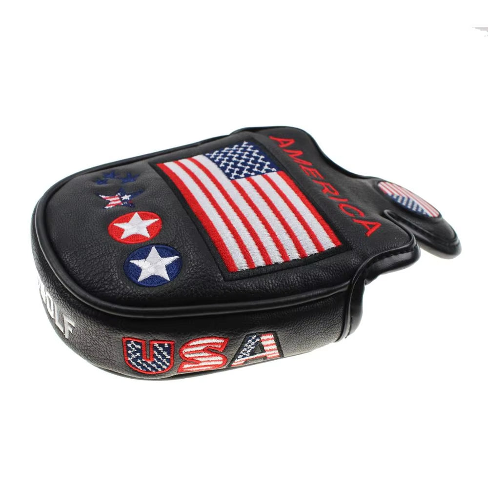 Golf USA America Mallet Putter Cover Headcover for Odyssey with Smart Design and Perfect Quality Head Protector Golf