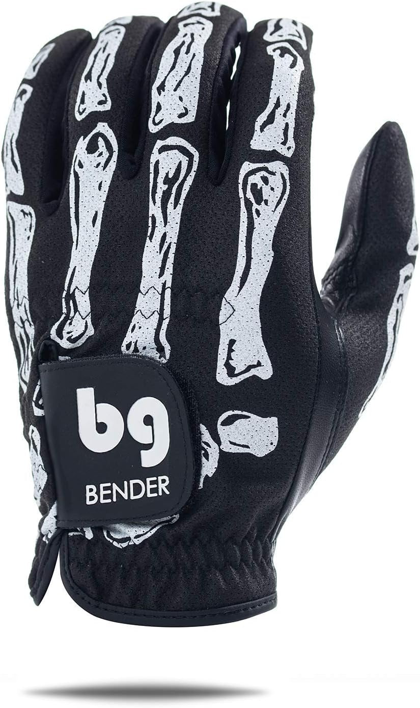 Bender - Mens Golf Glove, Durable Mesh Golf Gloves, Unique Golf Gloves