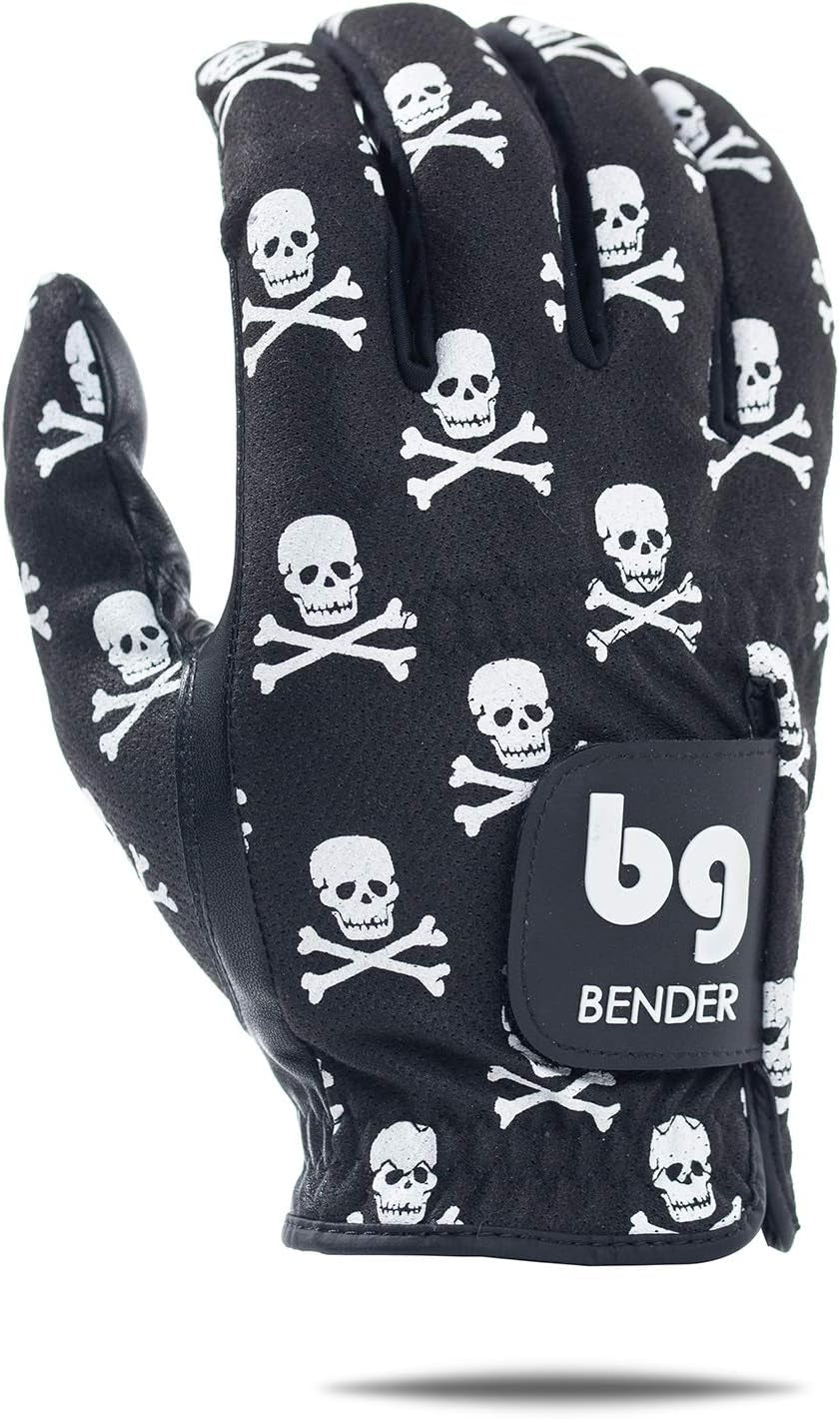 Bender - Mens Golf Glove, Durable Mesh Golf Gloves, Unique Golf Gloves