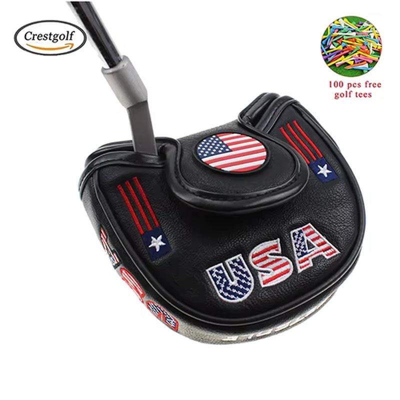 Golf USA America Mallet Putter Cover Headcover for Odyssey with Smart Design and Perfect Quality Head Protector Golf