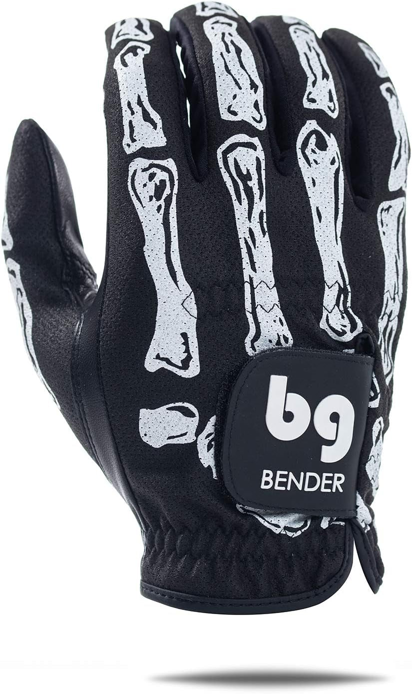 Bender - Mens Golf Glove, Durable Mesh Golf Gloves, Unique Golf Gloves