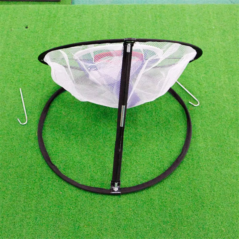 GOG Golf Pop up Indoor Outdoor Chipping Pitching Cages Mats Practice Easy Net Golf Training Aids Metal + Net