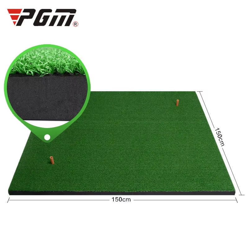 Golf Mats Practice Hitting Mat Golf Swing Trainer Training Turf Mat with Rubber Tee Holder 1.5M*1.5M/1.5M*1.0M Etc.