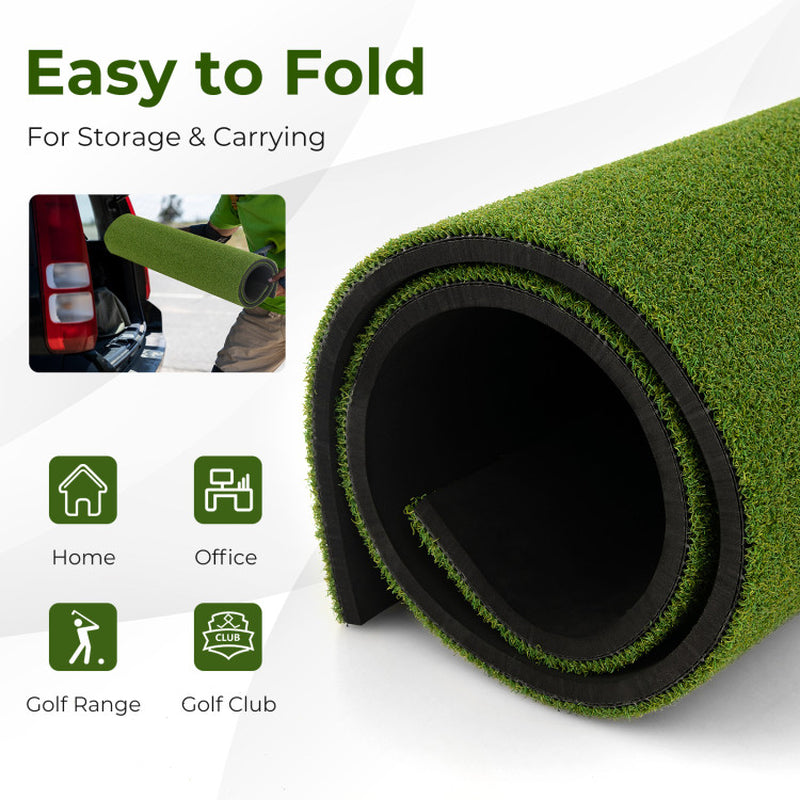 5 X 3 Ft Artificial Turf Grass Practice Mat for Indoors and Outdoors