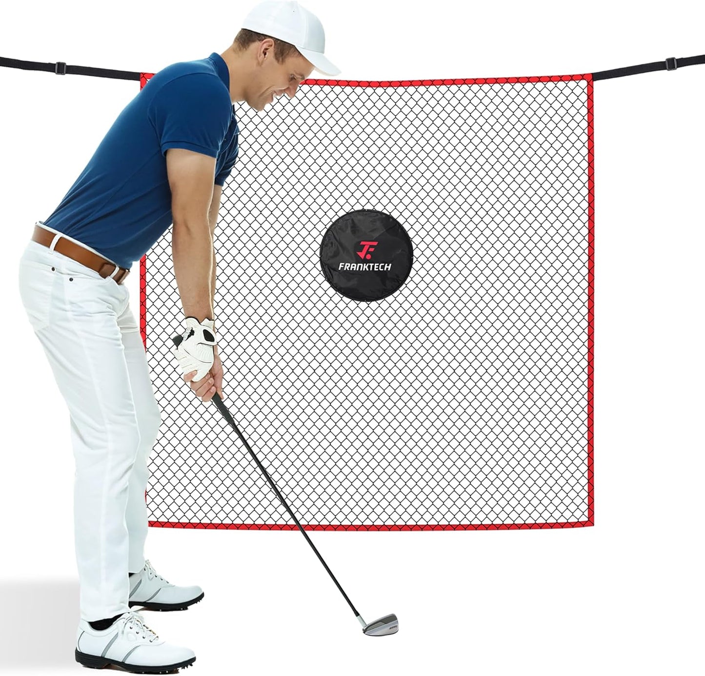 Golf Hitting Net Heavy Duty Golf Practice Net for Backyard Driving Golf Net with High Impact Chipping Hitting Target Golf Driving Practice Net Include Carry Bag Golf Balls for Indoor Outdoor