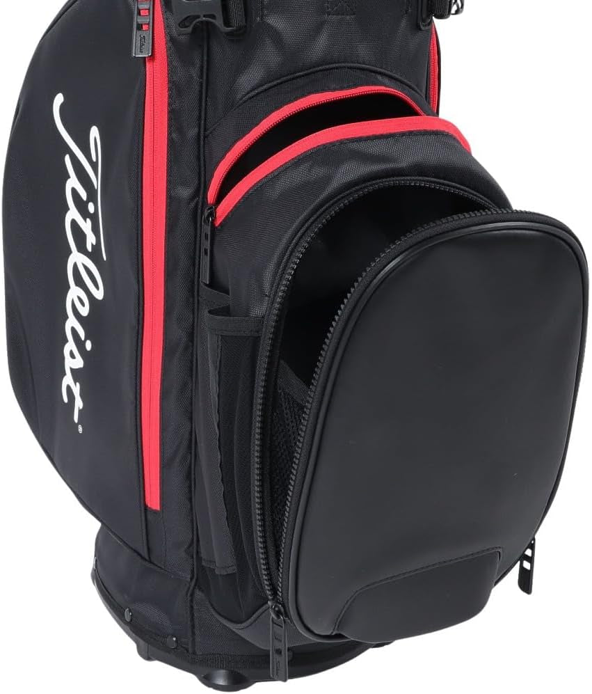 - Hybrid 5 Golf Bag - Black/Black/Red, 4.6 Lbs