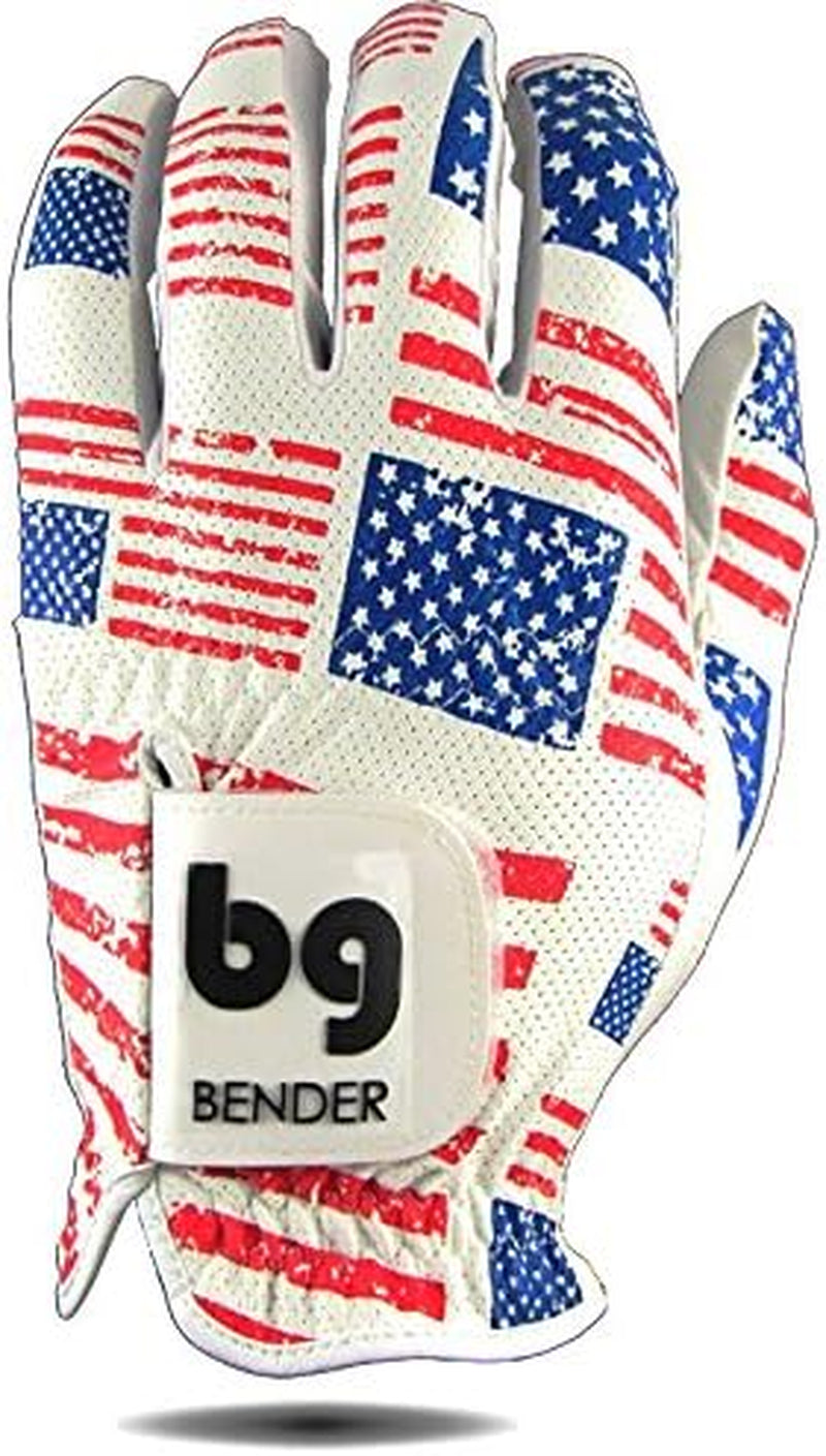 Bender - Mens Golf Glove, Durable Mesh Golf Gloves, Unique Golf Gloves