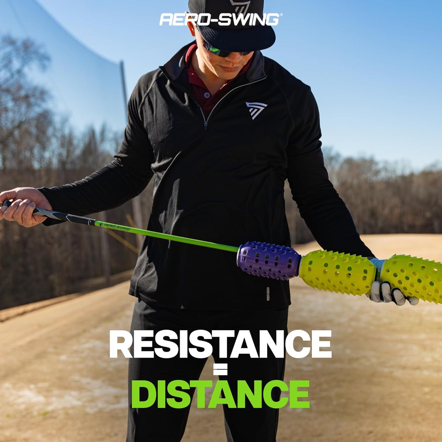 Golf Training Aid and Warm up Equipment, Golf Swing Trainer, Improves Swing Speed & Accuracy, Increase Swing Speed, Wind Resistance, Adjustable Pineapples