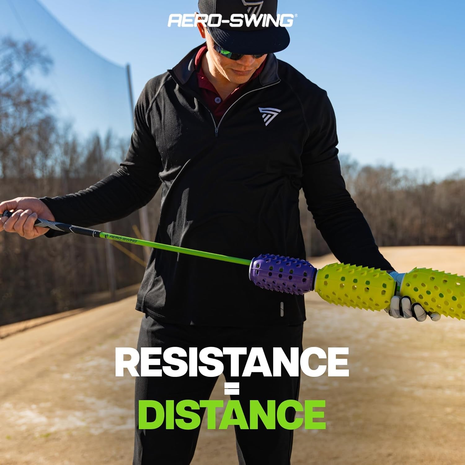 Golf Training Aid and Warm up Equipment, Golf Swing Trainer, Improves Swing Speed & Accuracy, Increase Swing Speed, Wind Resistance, Adjustable Pineapples