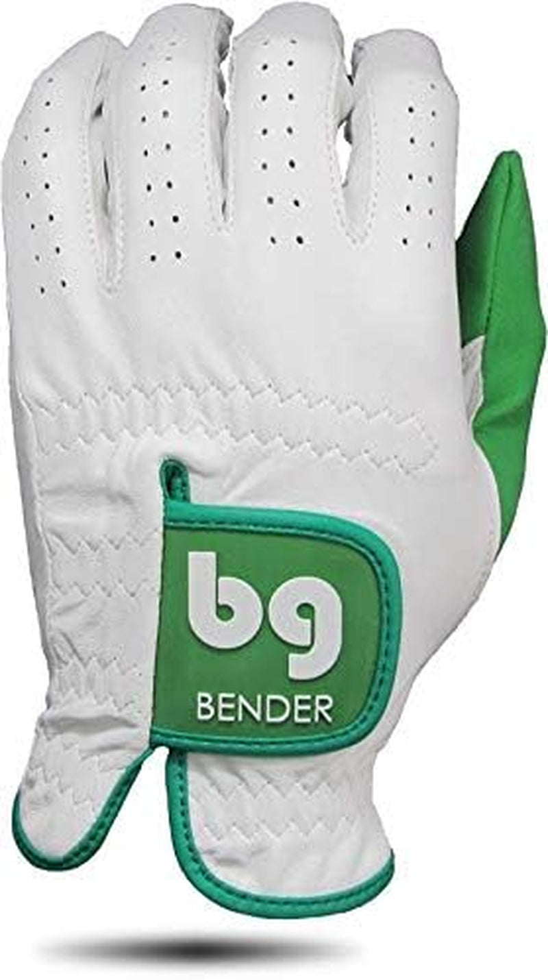 Bender - Mens Golf Glove, Durable Leather Golf Gloves, Unique Golf Gloves