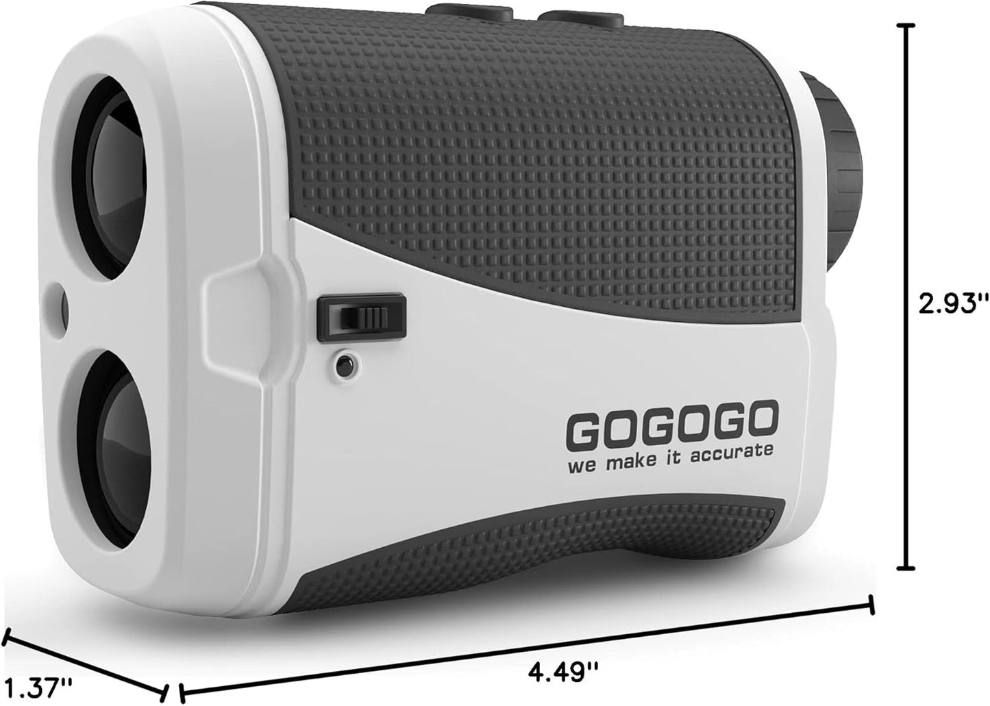 Golf Range Finder 1200 Yards Red Display Laser Rangefinder with Slope Switch 6X Magnification