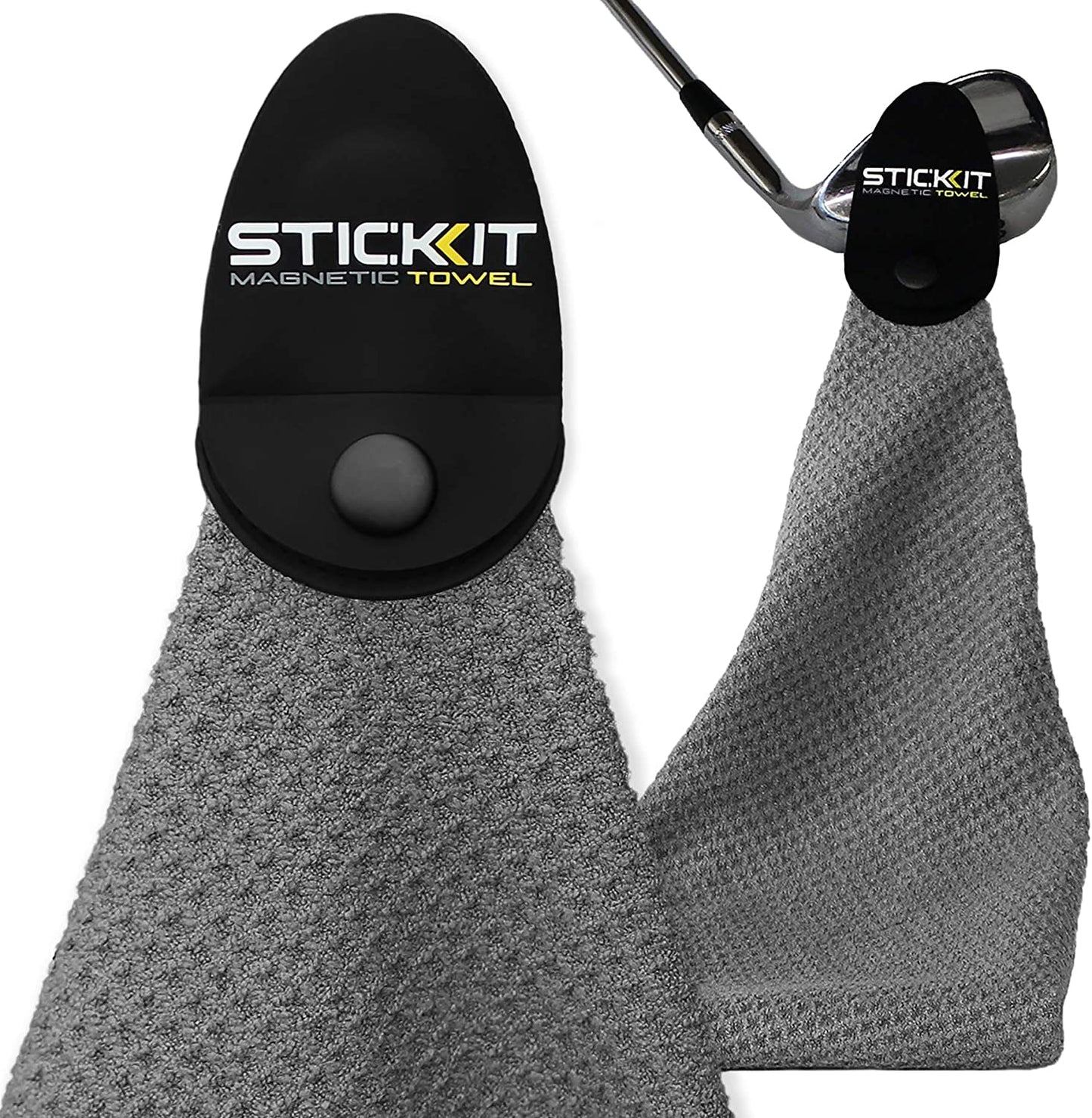 Magnetic Golf Towel | Premium 29" Microfiber with Deep Waffle Pockets | Industrial Strength Magnet for Secure Hold to Golf Carts & Clubs | Ultra-Absorbent, Fast-Drying, Easy-Clean Design