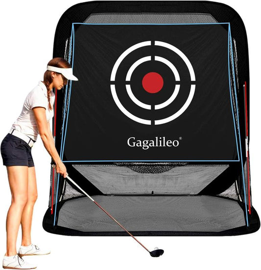 Golf Practice Hitting Nets for Backyard Driving Indoor Use Heavy Duty Practice Golf Driving Nets for Backyard Premium Portable Golf Impact Nets Cages with Frame and Net for Men