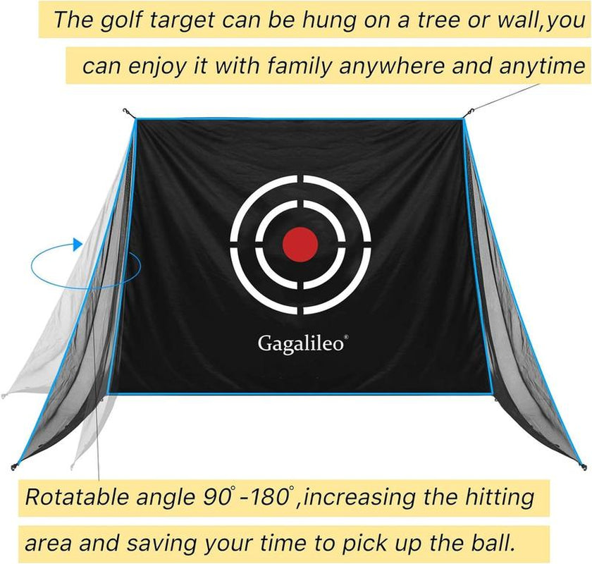 Golf Practice Hitting Nets for Backyard Driving Indoor Use Heavy Duty Practice Golf Driving Nets for Backyard Premium Portable Golf Impact Nets Cages with Frame and Net for Men