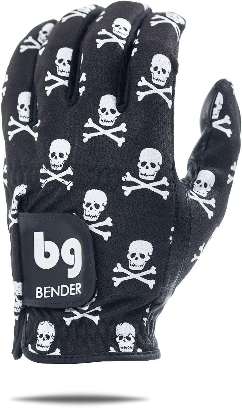 Bender - Mens Golf Glove, Durable Mesh Golf Gloves, Unique Golf Gloves