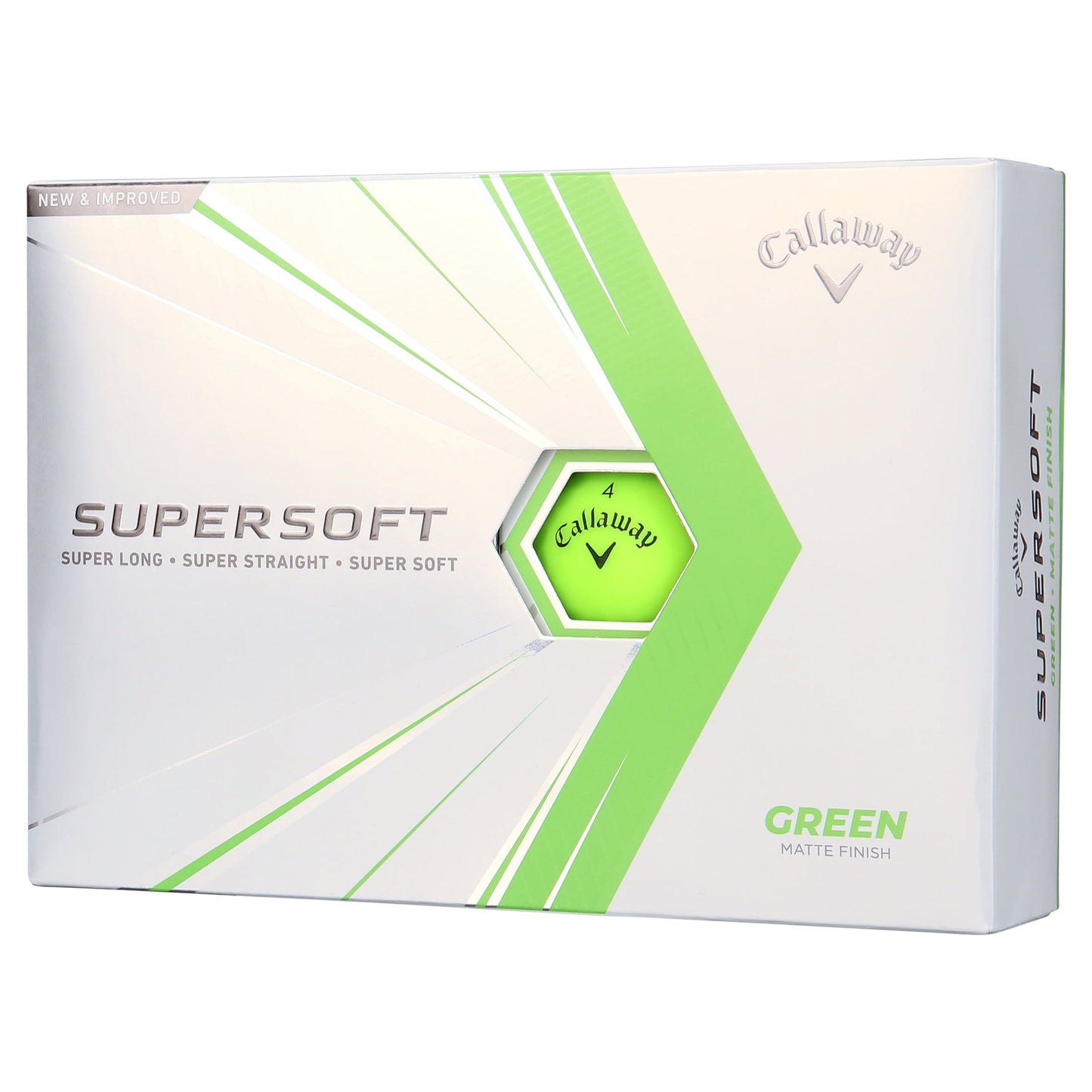 Supersoft 2021 Golf Balls, Matte Green, 12 Pack