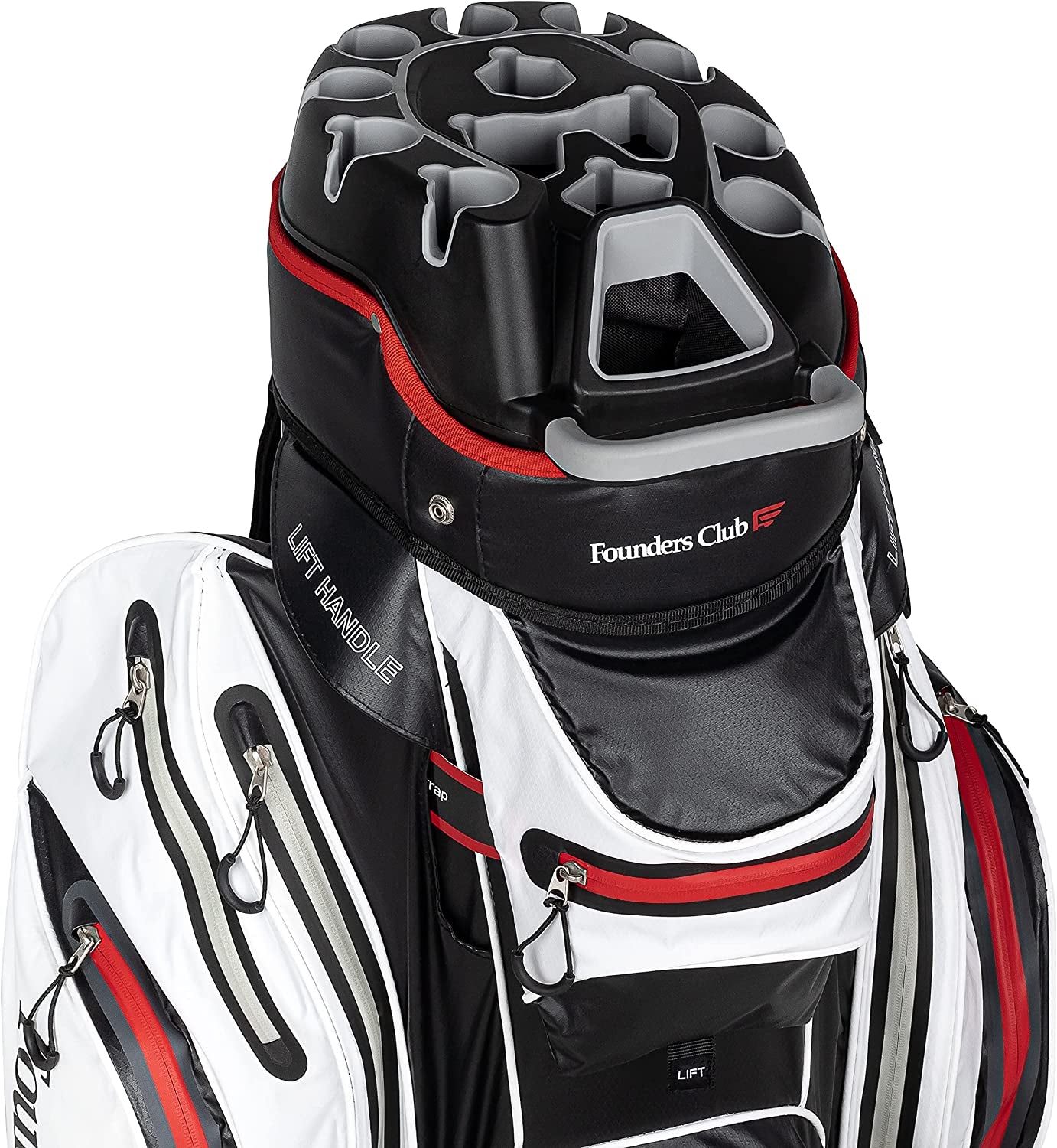 Premium Cart Bag with 14 Way Organizer Divider Top