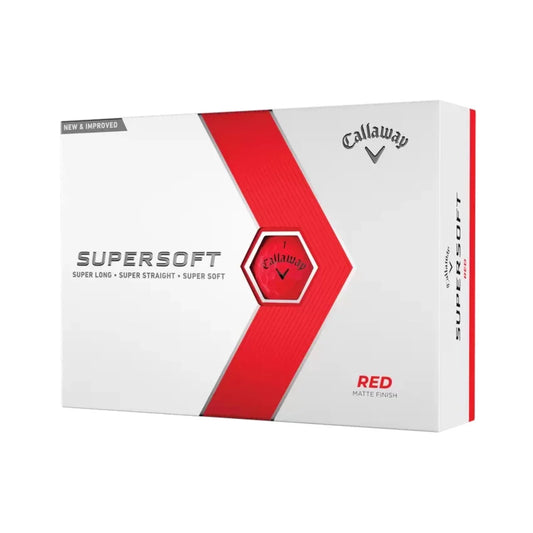 Golf 2023 Supersoft Golf Ball-Matte Red 12Pk