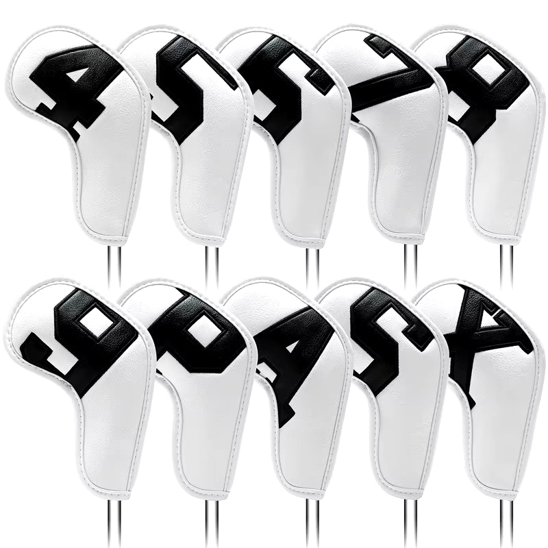 Gradients Number Golf Iron Head Covers Iron Headovers Wedges Covers 4-9 ASPX 10Pcs Golf Fan Supplies