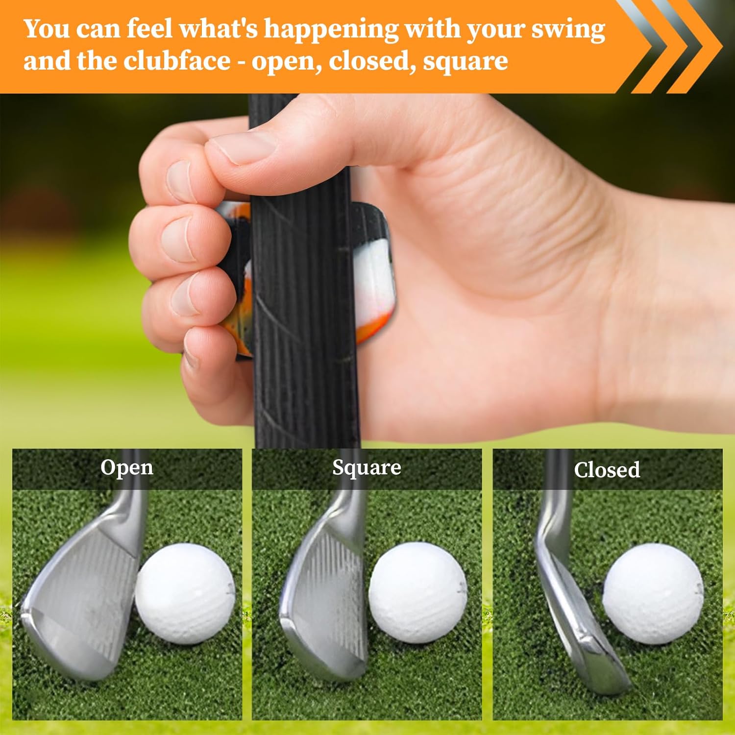 Golf Training Aid Golf Swing Trainer Tool Posture Golf Club Training Grip Pad for Outdoor Indoor Sports