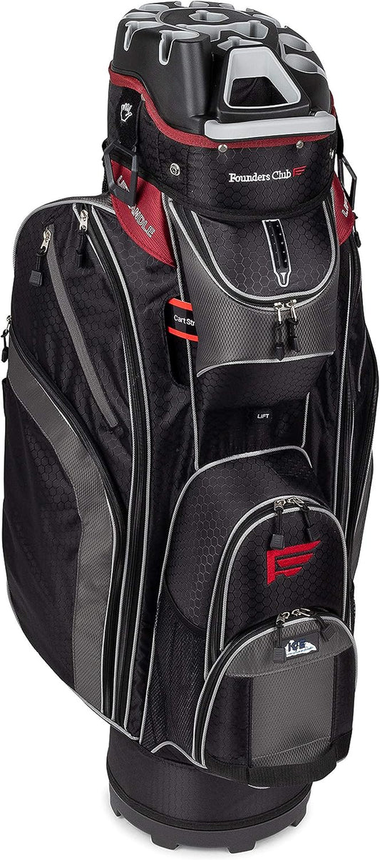 Premium Cart Bag with 14 Way Organizer Divider Top