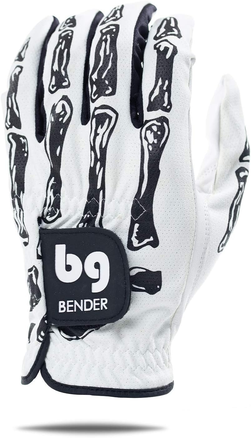 Bender - Mens Golf Glove, Durable Mesh Golf Gloves, Unique Golf Gloves