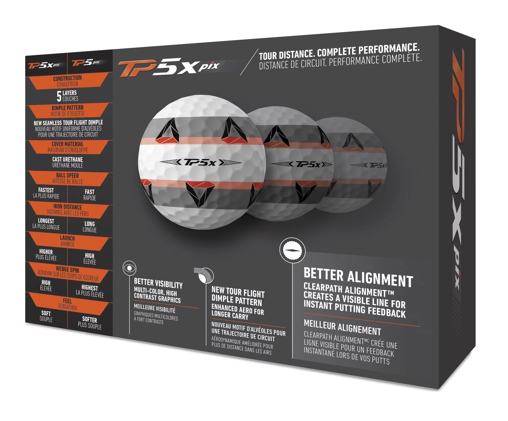 2021 Tp5X Pix Golf Balls White