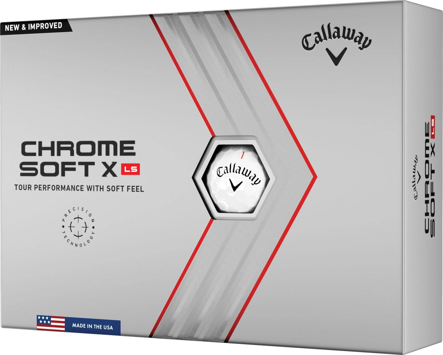 Chrome Soft X LS Golf Balls 12Pk White