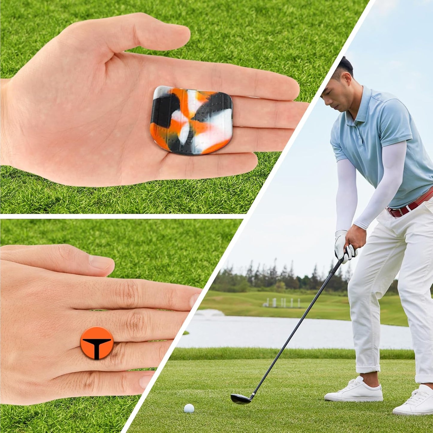 Golf Training Aid Golf Swing Trainer Tool Posture Golf Club Training Grip Pad for Outdoor Indoor Sports