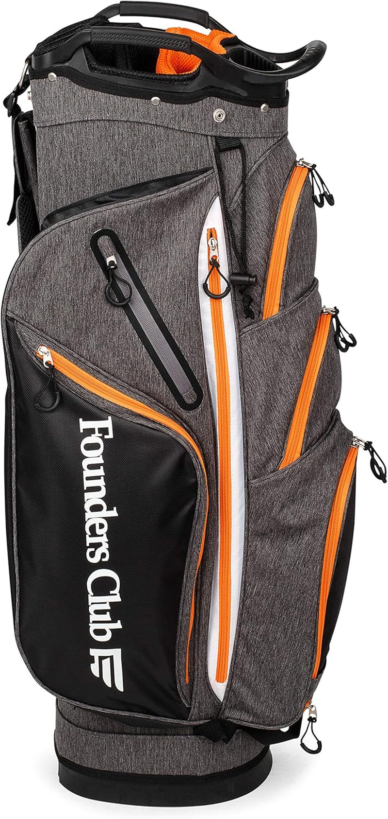 Franklin Golf Push Cart Bag -Riding Cart Bag -Full Bag Rain Cover -Secure Push Cart Base -Light Weight -15 Way Full Length Divider-External Putter Tube-Embroidery Panel