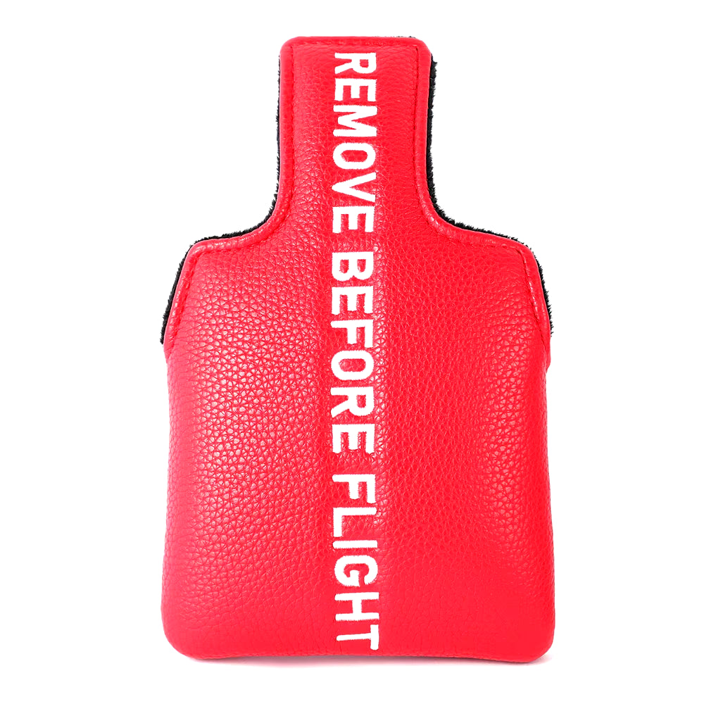 Red Remove before Flight Golf Headcover Golf 460CC Driver Cover Wood Hybrid Mallet Cover