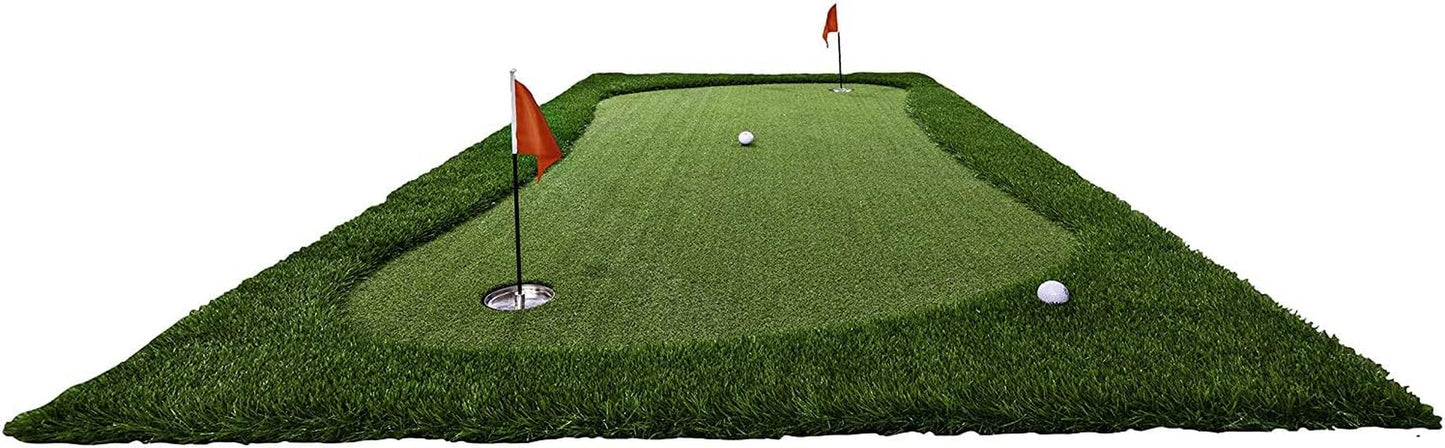 Professional Large Realistic Putting Training Mat, 3 Feet by 10 Feet Green