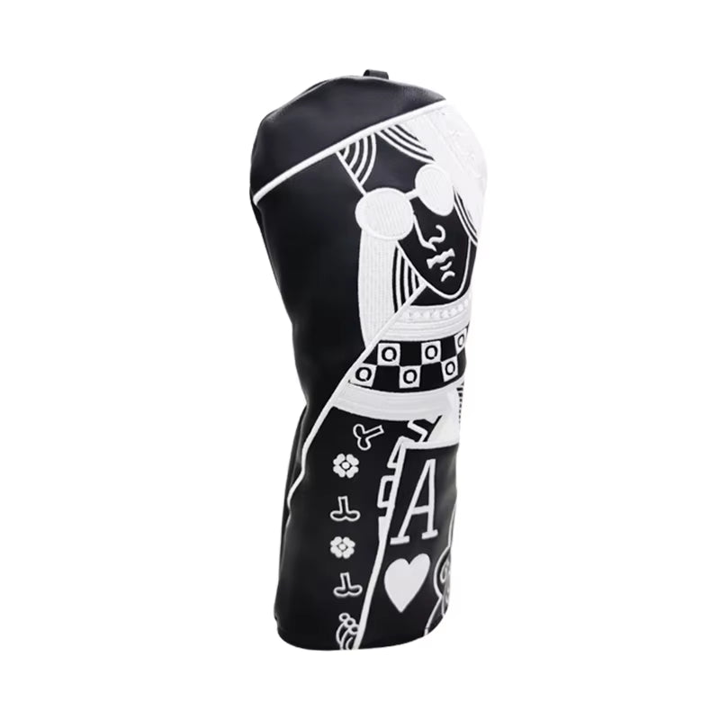 JQK Golf Club #1 #3 #5 Wood Headcovers Driver Fairway Woods Cover PU Leather High Quality Putter Head Covers