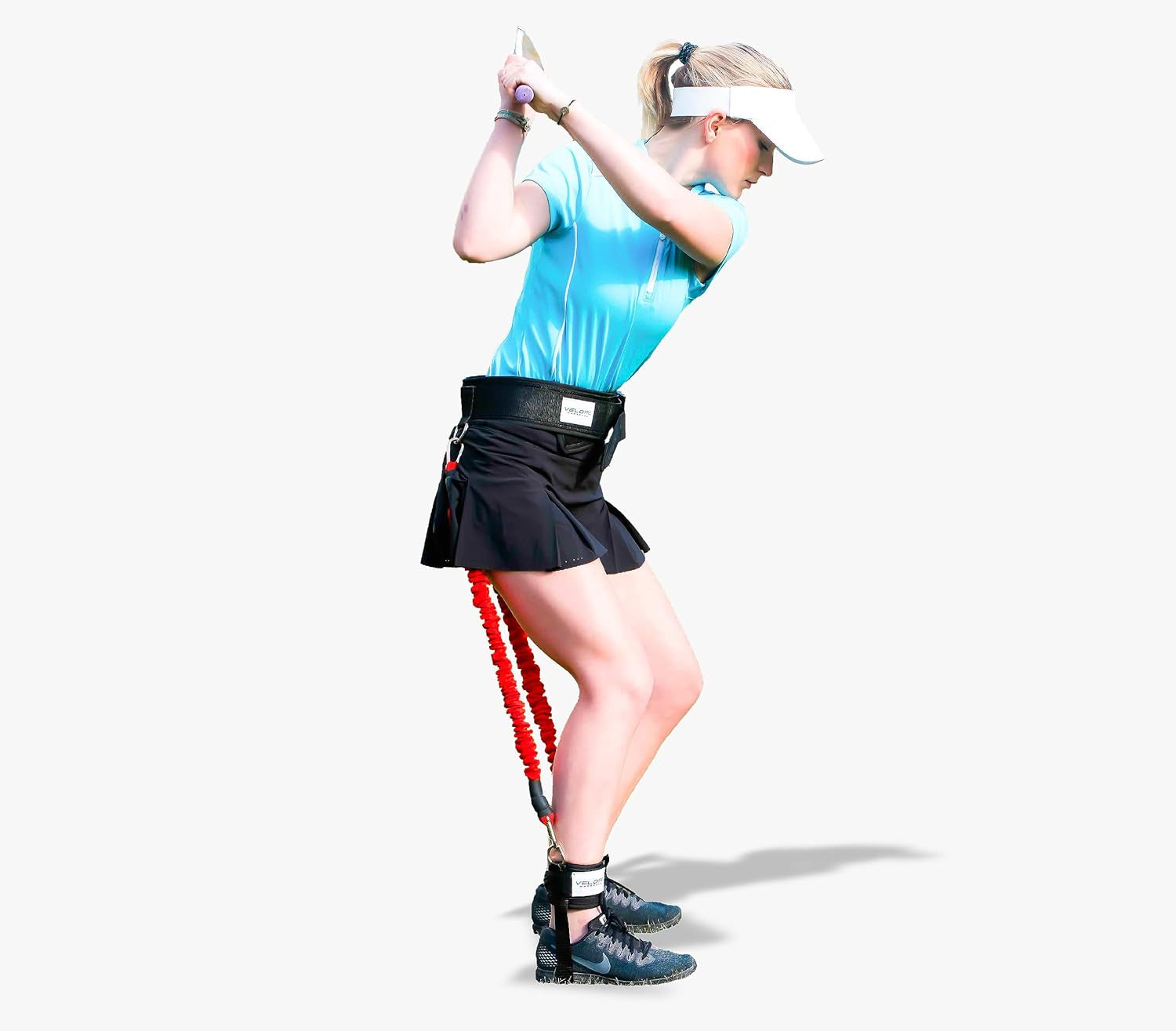 VPX Golf Swing Launch Training Aid, Increases Driver & Iron Distance, Ball Flight, Spin, Improves Alignment, Putting, Timer, Club Sequencing, for Men, Women, Kids, Range, Indoor, Outdoor, on Nets, Mat